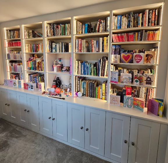 Painted Library Bookcase - Storage in Buckinghamshire