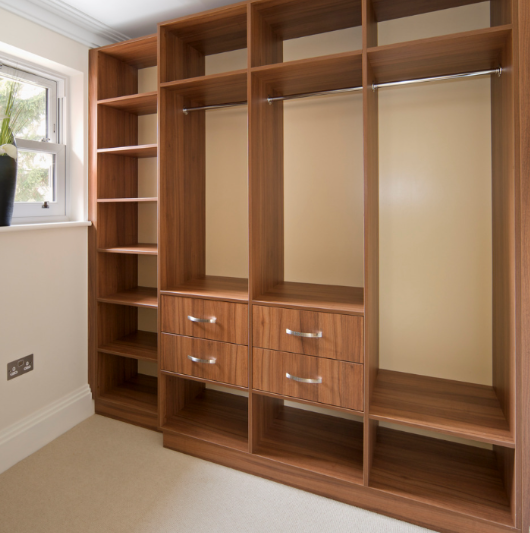 Walnut Open Frame Wardrobes - Wardrobes in High Wycombe