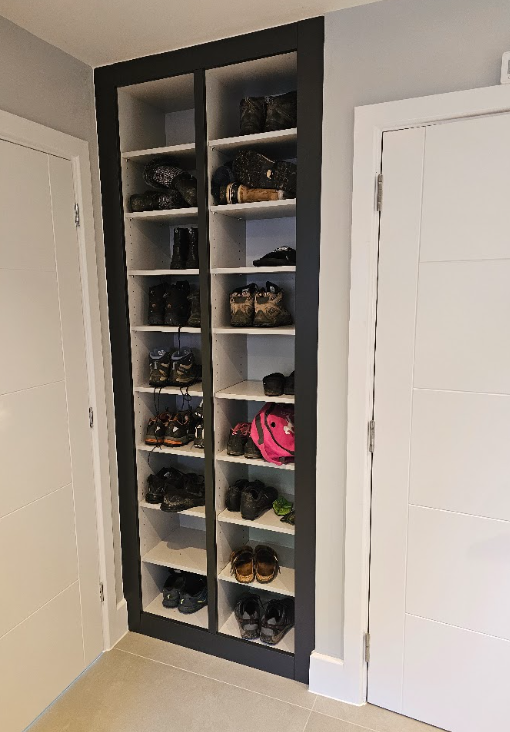 Charcoal Shoe Storage Cupboard - Storage in Buckinghamshire